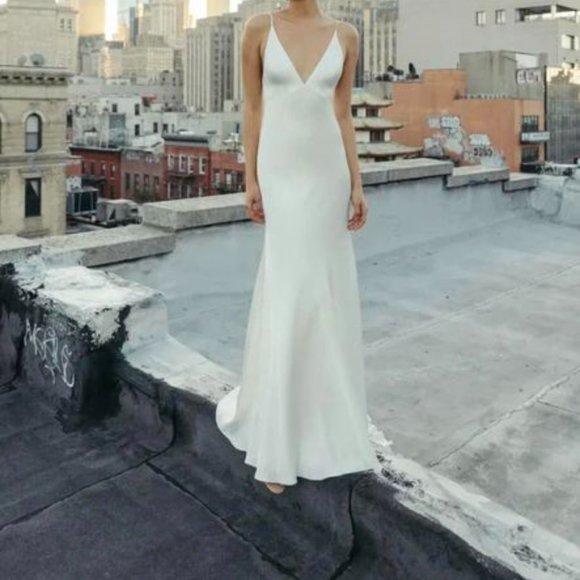 Jenny Yoo Marnie Silk Wedding Dress - Picture 4 of 4